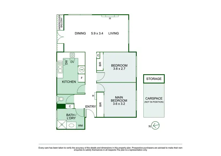 Floorplan of Homely apartment listing, 1/97 Caroline Street, South Yarra VIC 3141