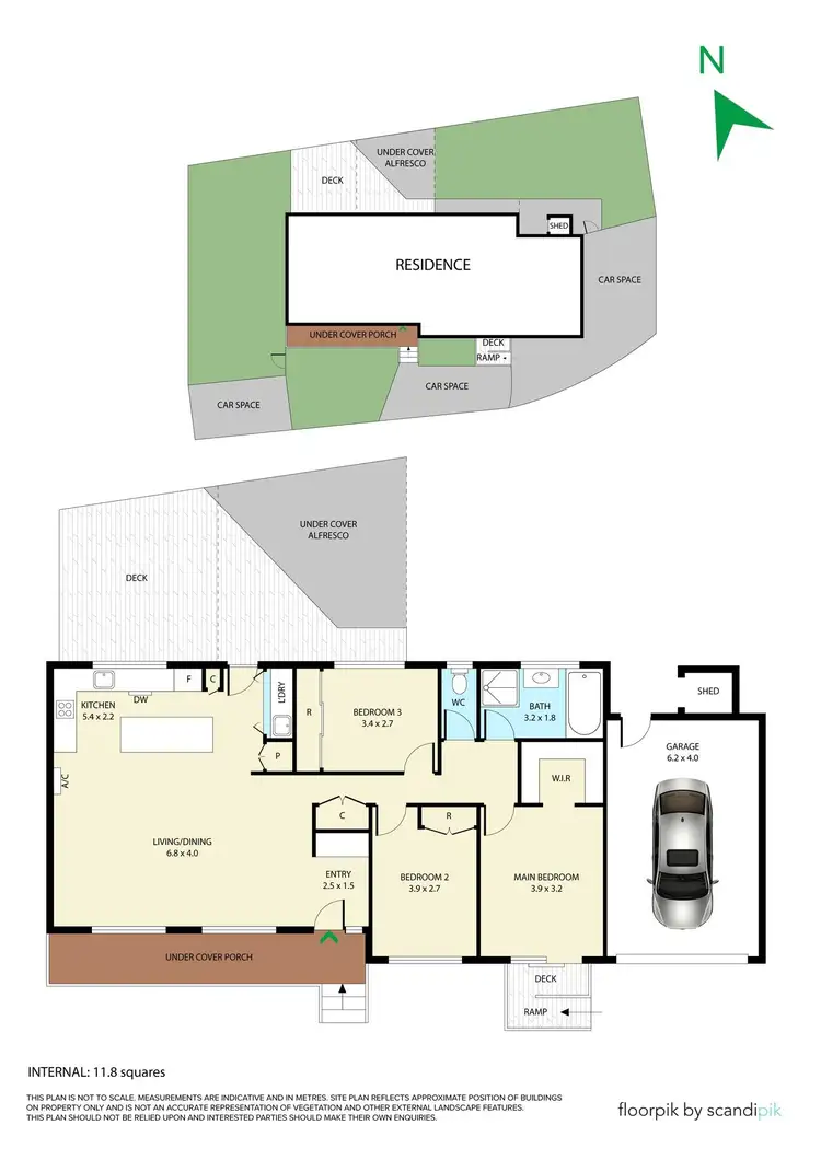 Floorplan of Homely unit listing, 1/14 Parker Avenue, Boronia VIC 3155