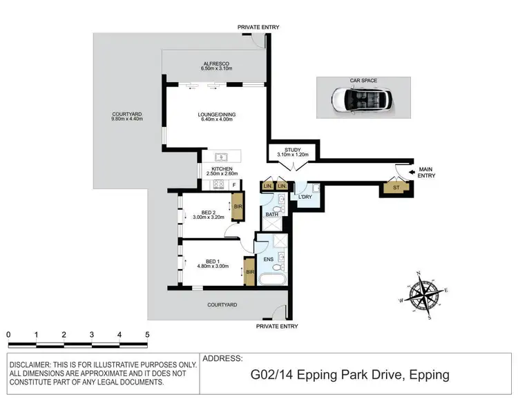 Floorplan of Homely apartment listing, G02/14 Epping Park Drive, Epping NSW 2121