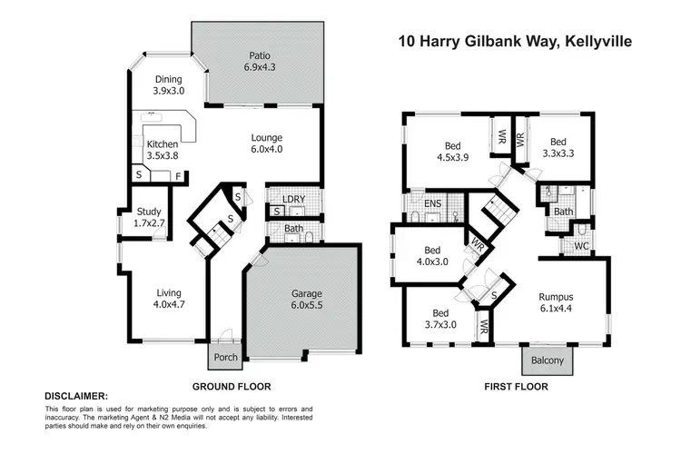 Floorplan of Homely house listing, 10 Harry Gilbank Way, Kellyville NSW 2155
