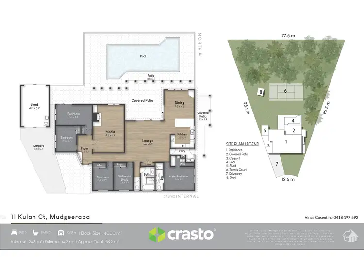 Floorplan of Homely house listing, 11 Kulan Court, Mudgeeraba QLD 4213