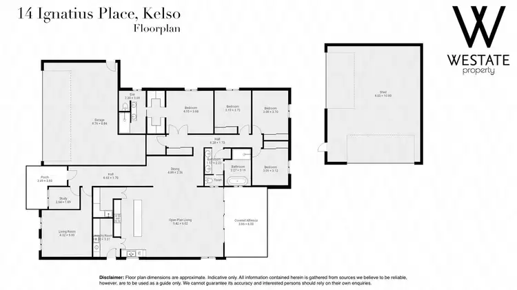 Floorplan of Homely house listing, 14 Ignatius Place, Kelso NSW 2795