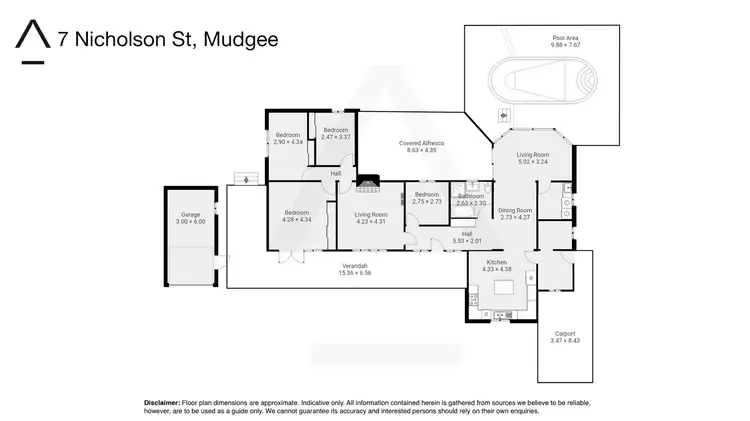 Floorplan of Homely house listing, 7 Nicholson Street, Mudgee NSW 2850