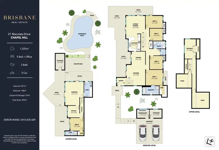 Floorplan of Homely house listing, 21 Maculata Drive, Chapel Hill QLD 4069