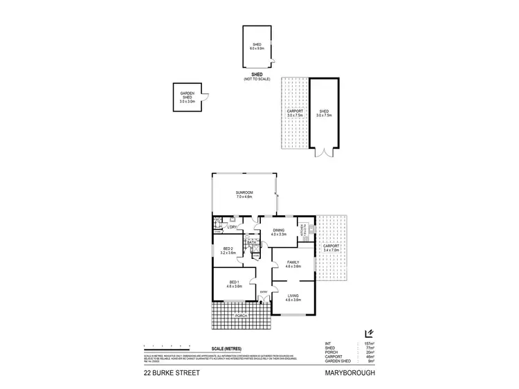 Floorplan of Homely house listing, 22 Burke Street, Maryborough VIC 3465