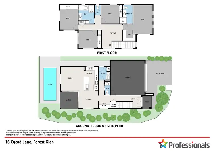 Floorplan of Homely house listing, 16 Cycad Lane, Forest Glen QLD 4556