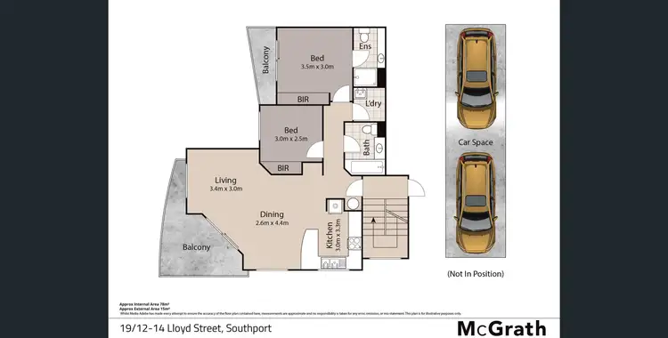 Floorplan of Homely apartment listing, 19/12 Lloyd Street, Southport QLD 4215