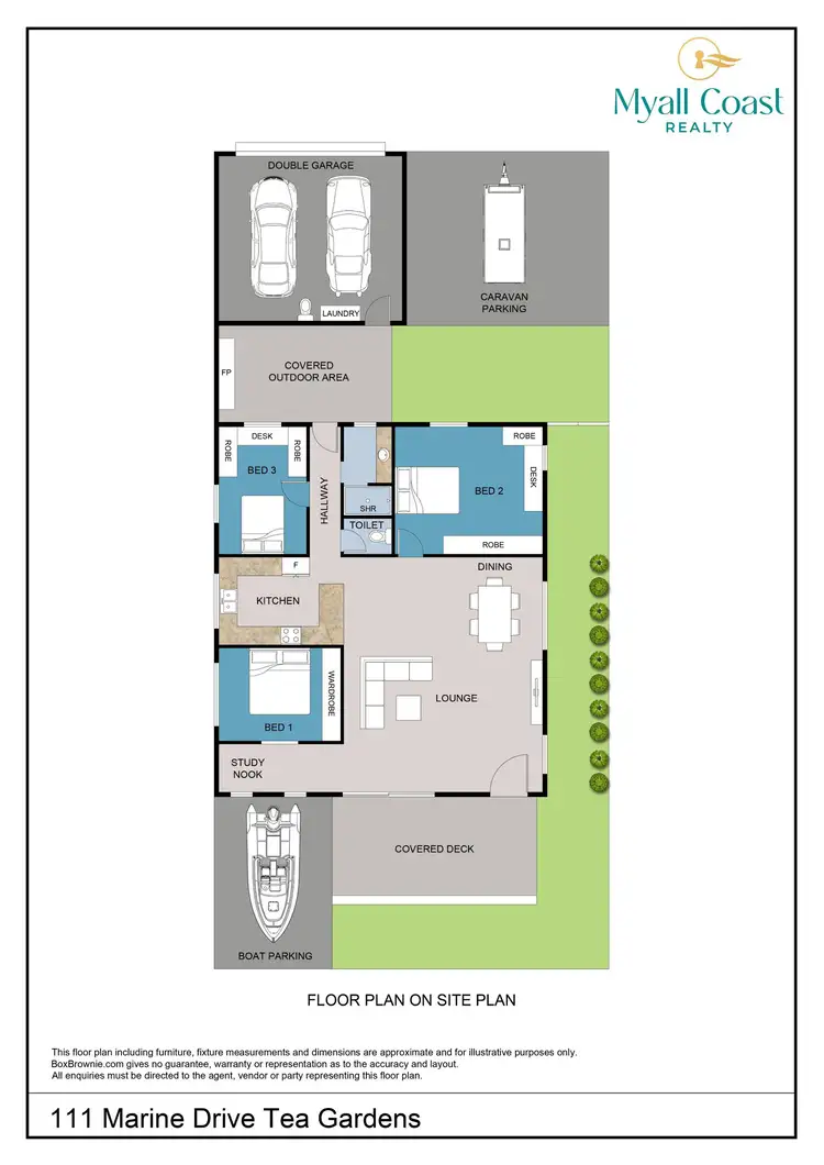 Floorplan of Homely house listing, 111 Marine Drive, Tea Gardens NSW 2324