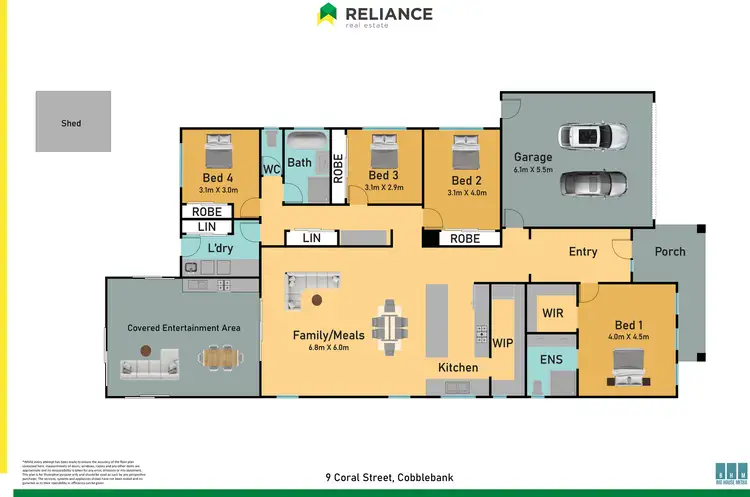 Floorplan of Homely house listing, 9 Coral Street, Cobblebank VIC 3338