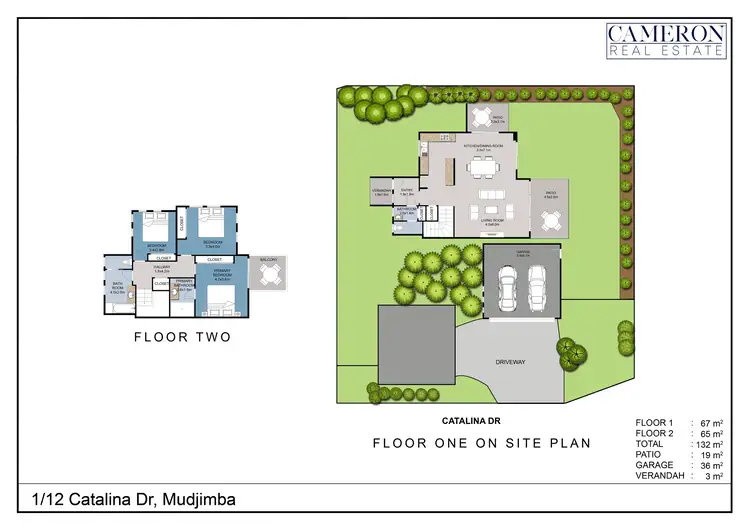 Floorplan of Homely semi-detached listing, 1/12 Catalina Drive, Mudjimba QLD 4564