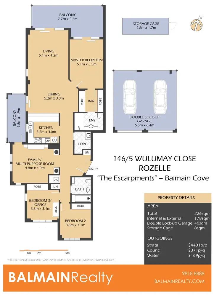 Floorplan of Homely apartment listing, 146/5 Wulumay Close, Rozelle NSW 2039