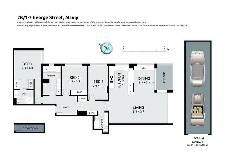Floorplan of Homely apartment listing, 2b/1-7 George Street, Manly NSW 2095