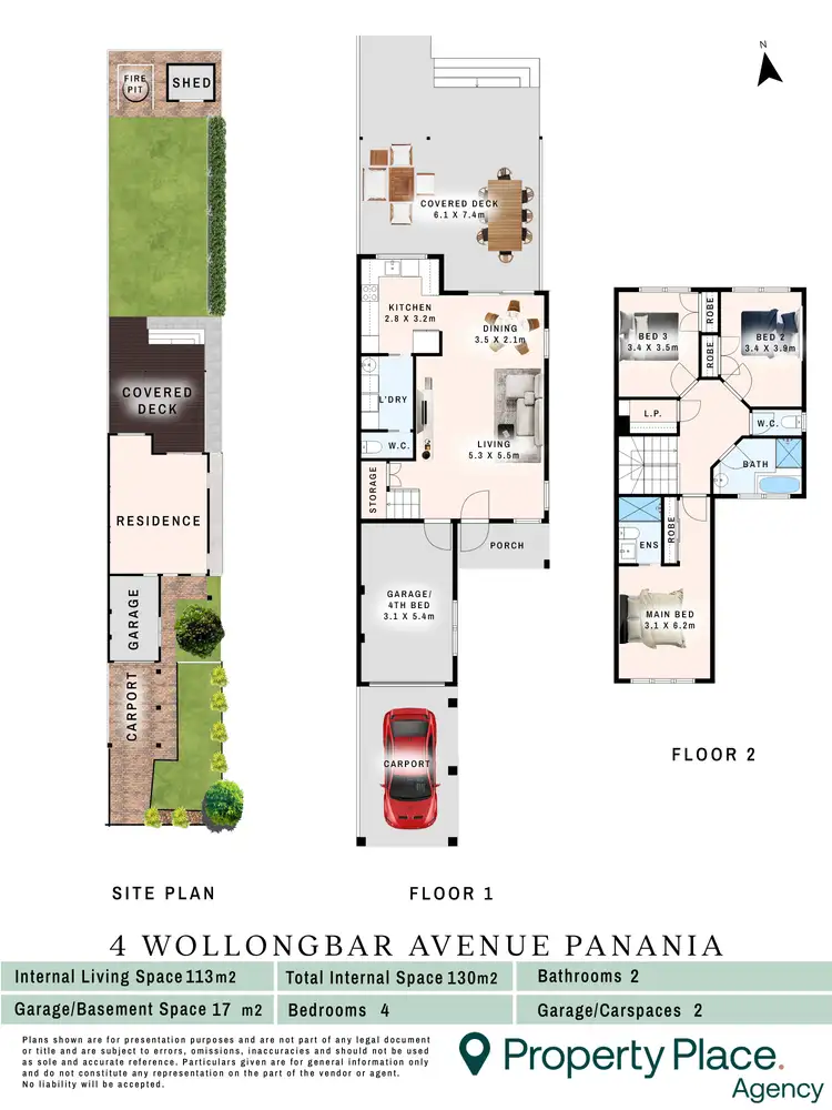 Floorplan of Homely semi-detached listing, 4 Wollongbar Avenue, Panania NSW 2213