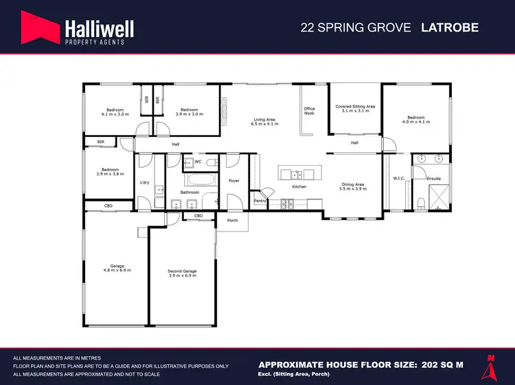 Floorplan of Homely house listing, 22 Spring Grove, Latrobe TAS 7307