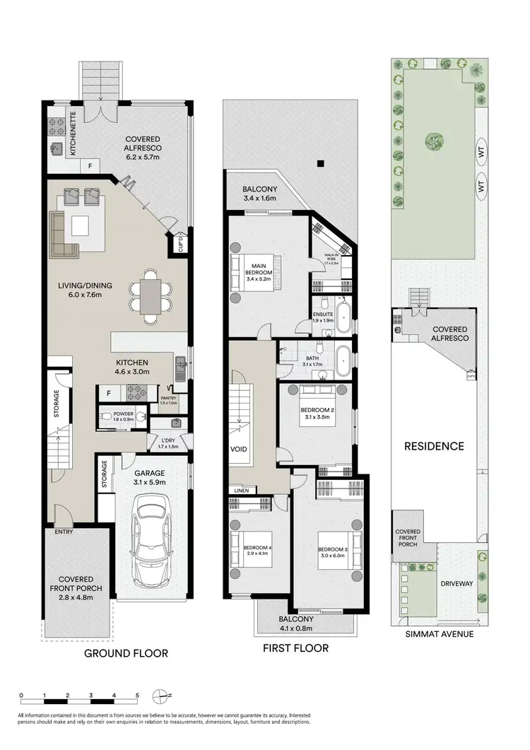 Floorplan of Homely semi-detached listing, 74A Simmat Avenue, Condell Park NSW 2200