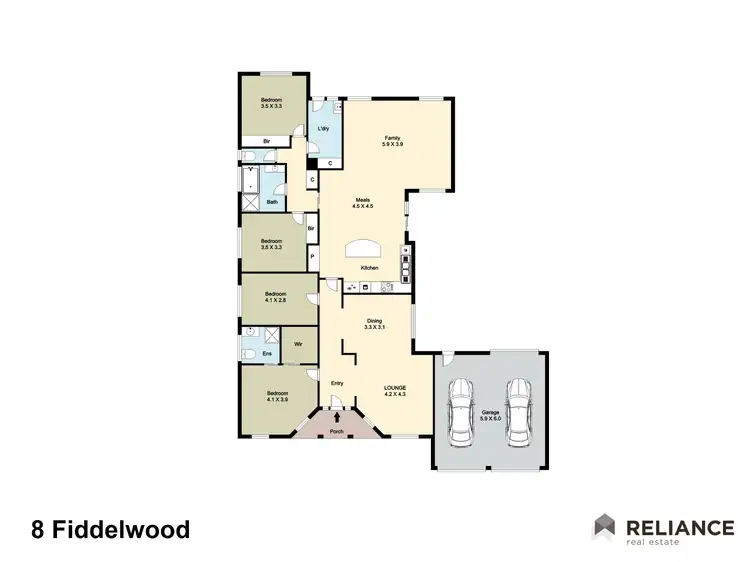 Floorplan of Homely house listing, 8 Fiddlewood Turn, Harkness VIC 3337