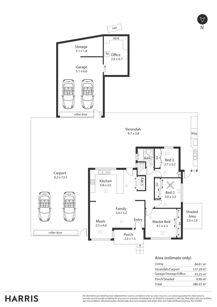 Floorplan of Homely house listing, 33 Tarana Avenue, Ingle Farm SA 5098