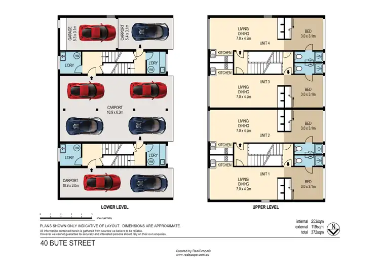 Floorplan of Homely block of units listing, 40 Bute Street, Sherwood QLD 4075