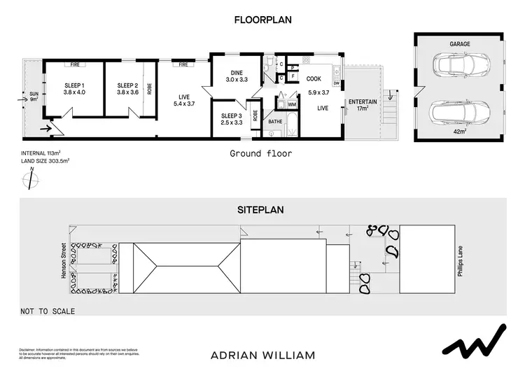 Floorplan of Homely house listing, 18 Henson Street, Marrickville NSW 2204