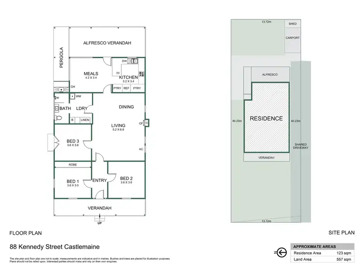 Floorplan of Homely house listing, 88 Kennedy Street, Castlemaine VIC 3450