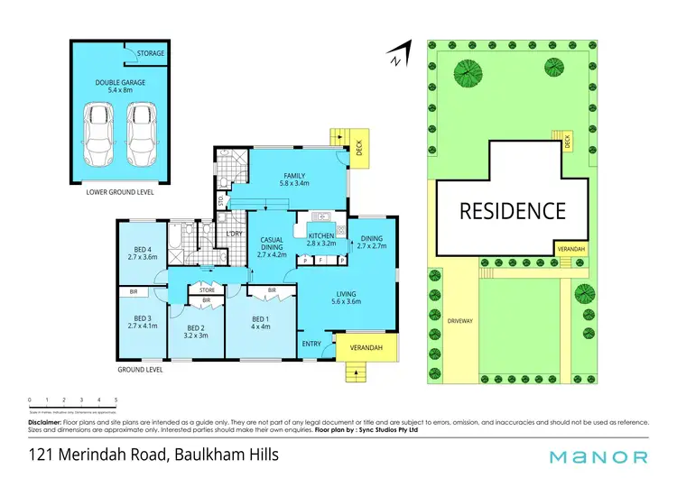 Floorplan of Homely house listing, 121 Merindah Road, Baulkham Hills NSW 2153