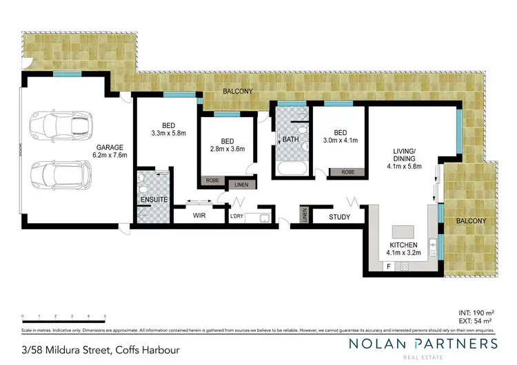 Floorplan of Homely apartment listing, 3/58 Mildura Street, Coffs Harbour NSW 2450