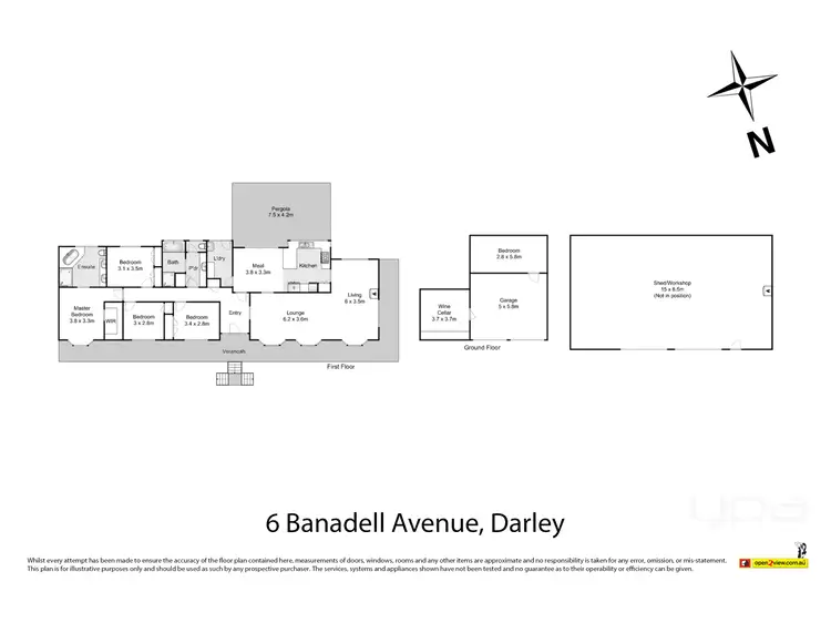 Floorplan of Homely house listing, 6 Banadell Avenue, Darley VIC 3340