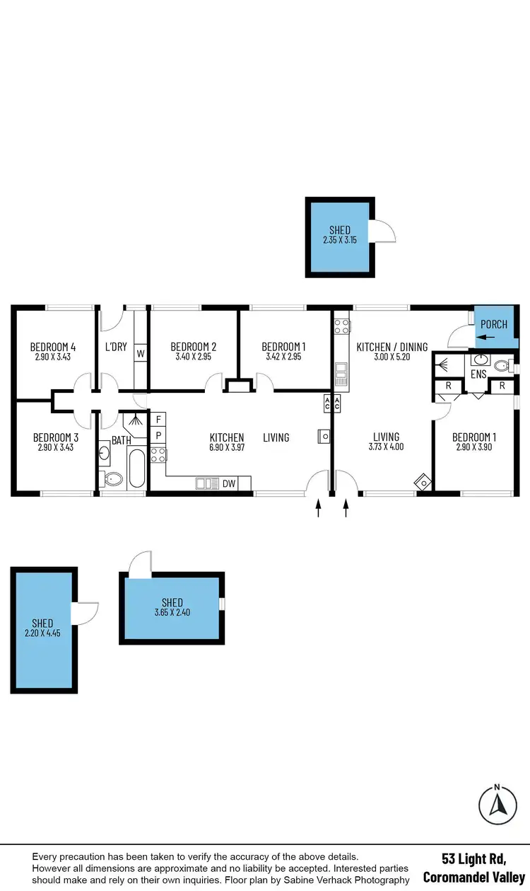 Floorplan of Homely house listing, 53 Light Road, Coromandel Valley SA 5051