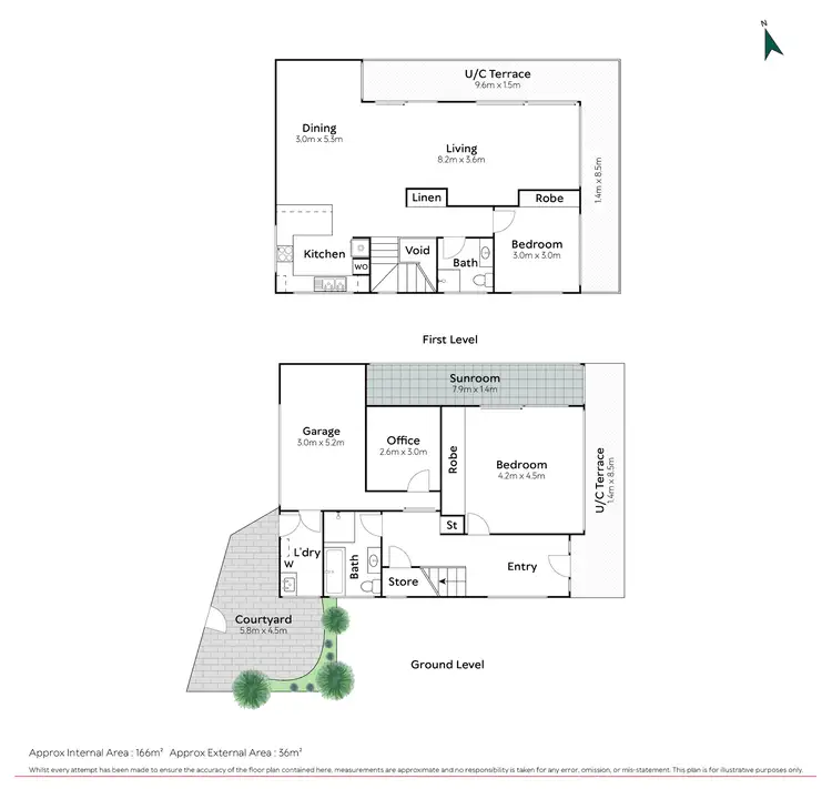 Floorplan of Homely semi-detached listing, 2/46 Avocet Parade, Peregian Beach QLD 4573