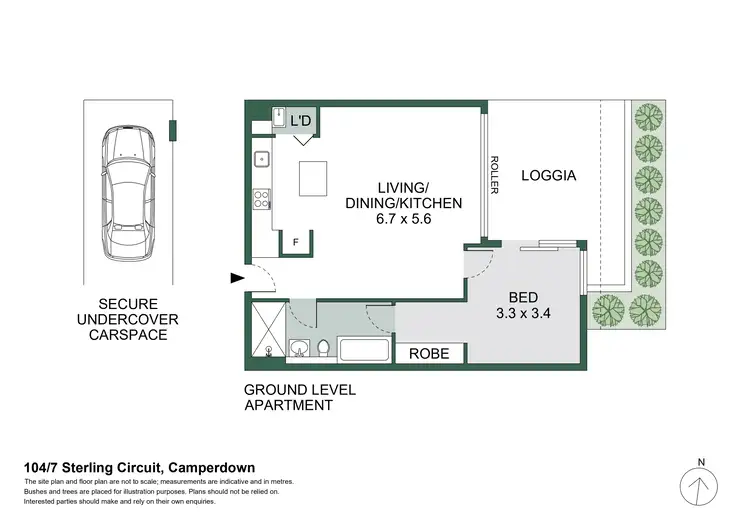 Floorplan of Homely apartment listing, 104/7 Sterling Circuit, Camperdown NSW 2050