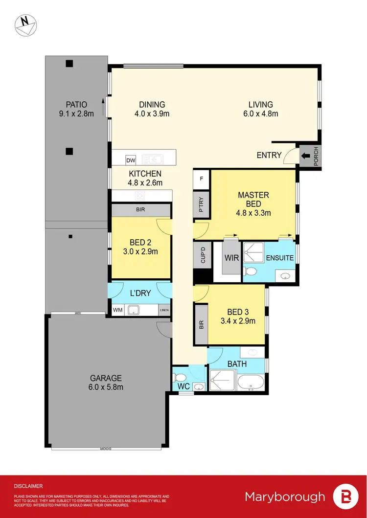 Floorplan of Homely house listing, 1 Quinn Street, Maryborough VIC 3465