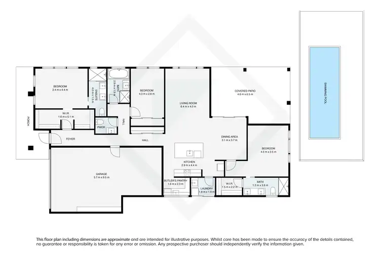 Floorplan of Homely house listing, 70 Southgate Drive, Leneva VIC 3691