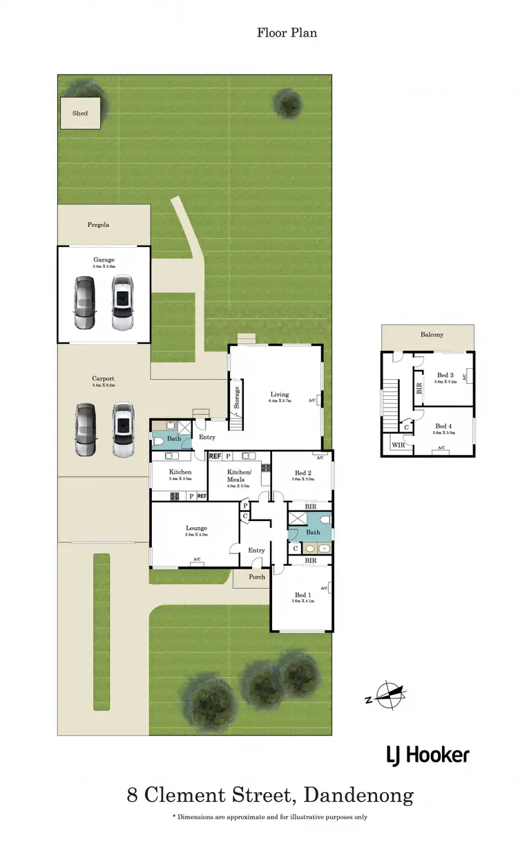 Floorplan of Homely house listing, 8 Clement Street, Dandenong VIC 3175