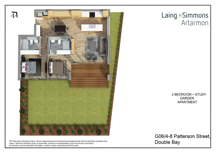 Floorplan of Homely apartment listing, G06/4-8 Patterson Street, Double Bay NSW 2028