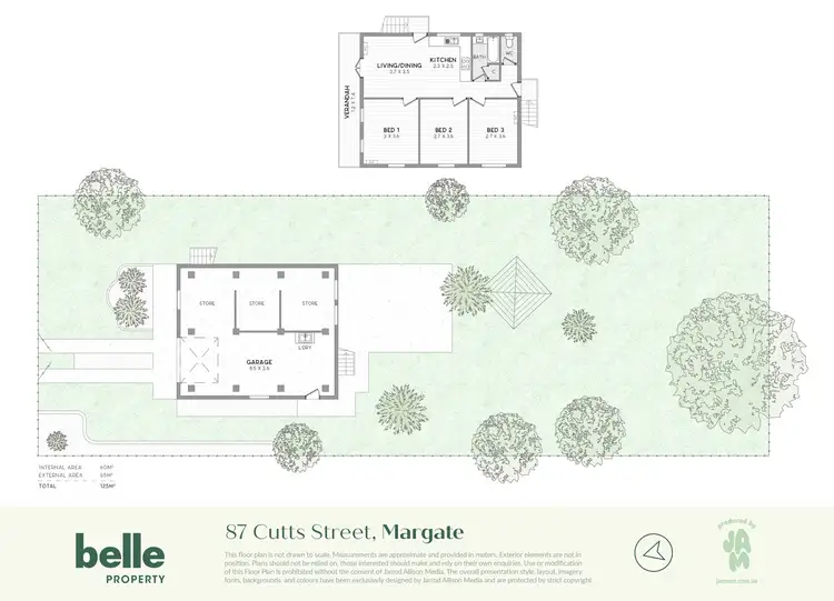 Floorplan of Homely house listing, 87 Cutts Street, Margate QLD 4019