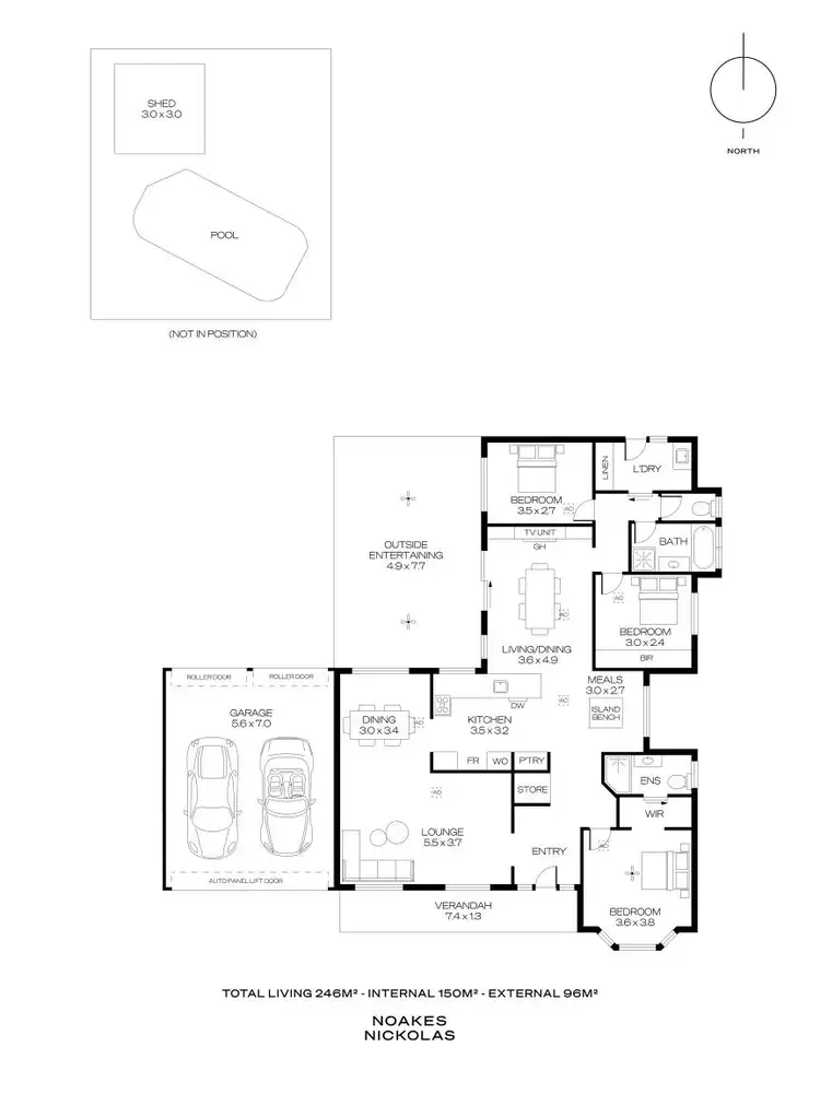Floorplan of Homely house listing, 11 Bendigo Close, Trott Park SA 5158