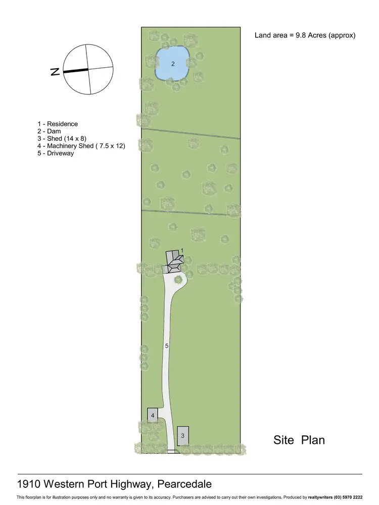 Floorplan of Homely rural property listing, 1910 Westernport Highway, Pearcedale VIC 3912