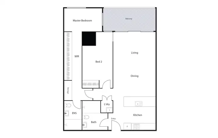 Floorplan of Homely apartment listing, 66/46 Honeysett View, Kingston ACT 2604