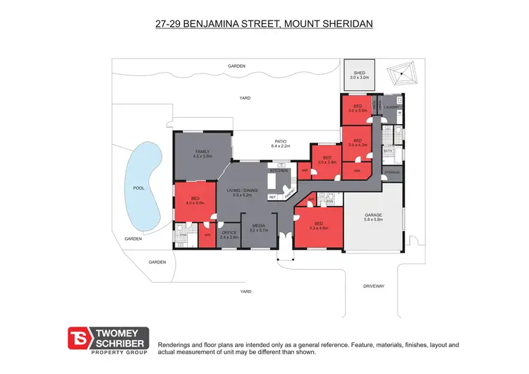 Floorplan of Homely house listing, 27-29 Benjamina Street, Mount Sheridan QLD 4868