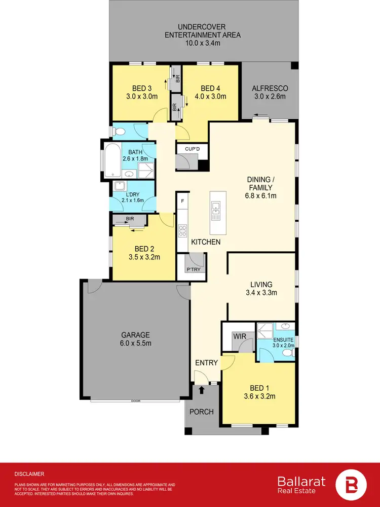 Floorplan of Homely house listing, 5 Flewin Avenue, Miners Rest VIC 3352