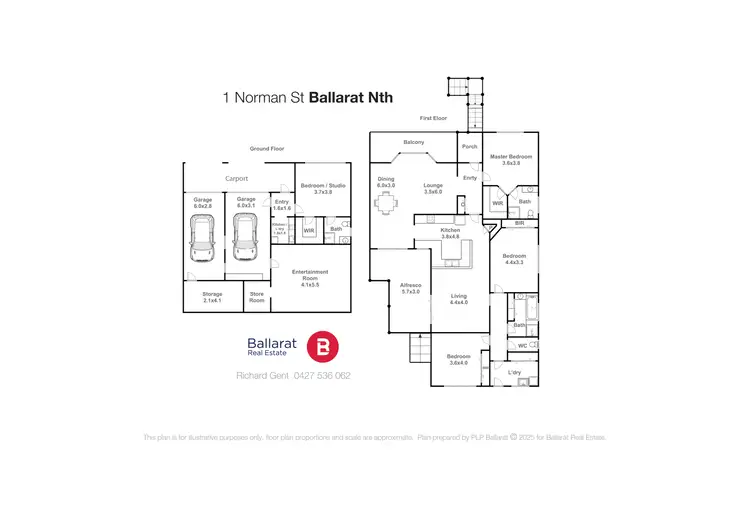 Floorplan of Homely house listing, 1 Norman Street, Ballarat North VIC 3350