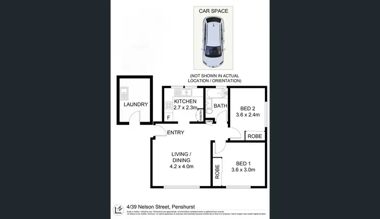 Floorplan of Homely unit listing, 4/39 Nelson Street, Penshurst NSW 2222