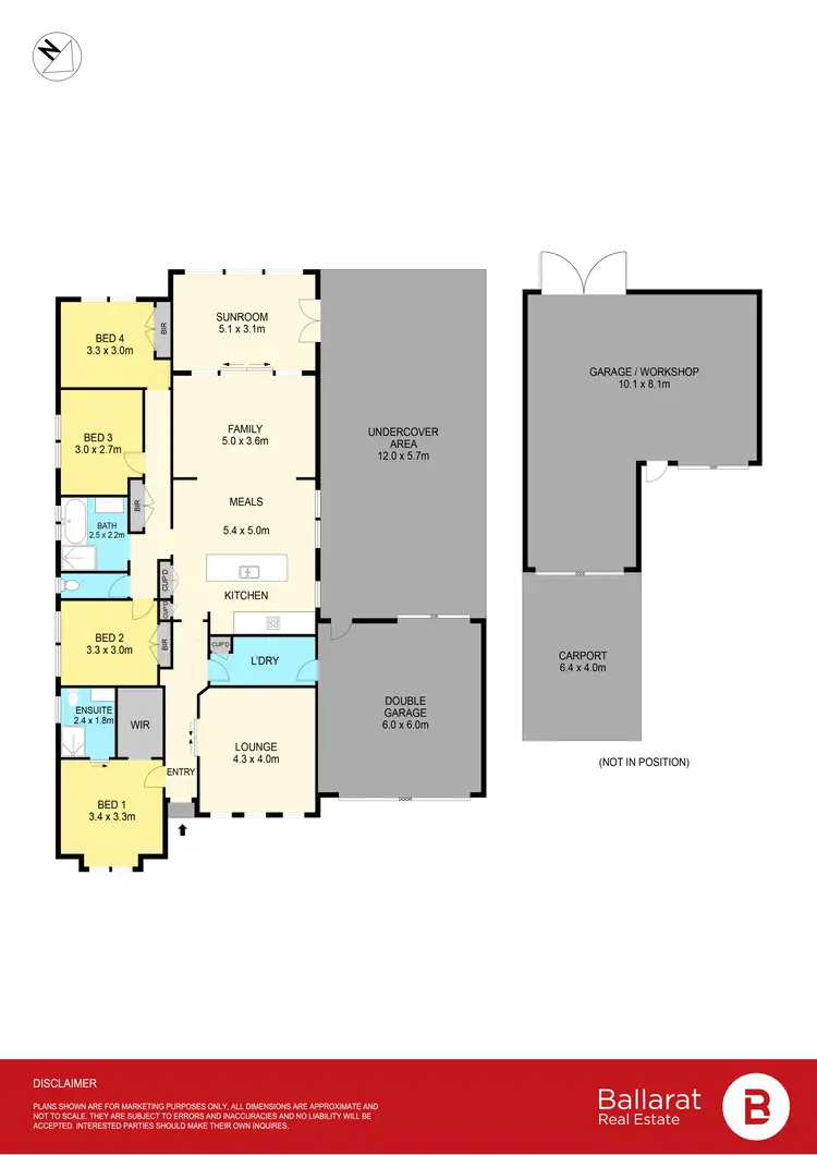 Floorplan of Homely house listing, 141 High Street, Learmonth VIC 3352