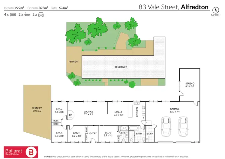 Floorplan of Homely house listing, 83 Vale Street, Alfredton VIC 3350