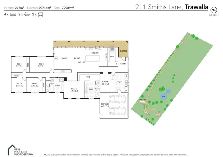 Floorplan of Homely house listing, 211 Smiths Lane, Trawalla VIC 3373