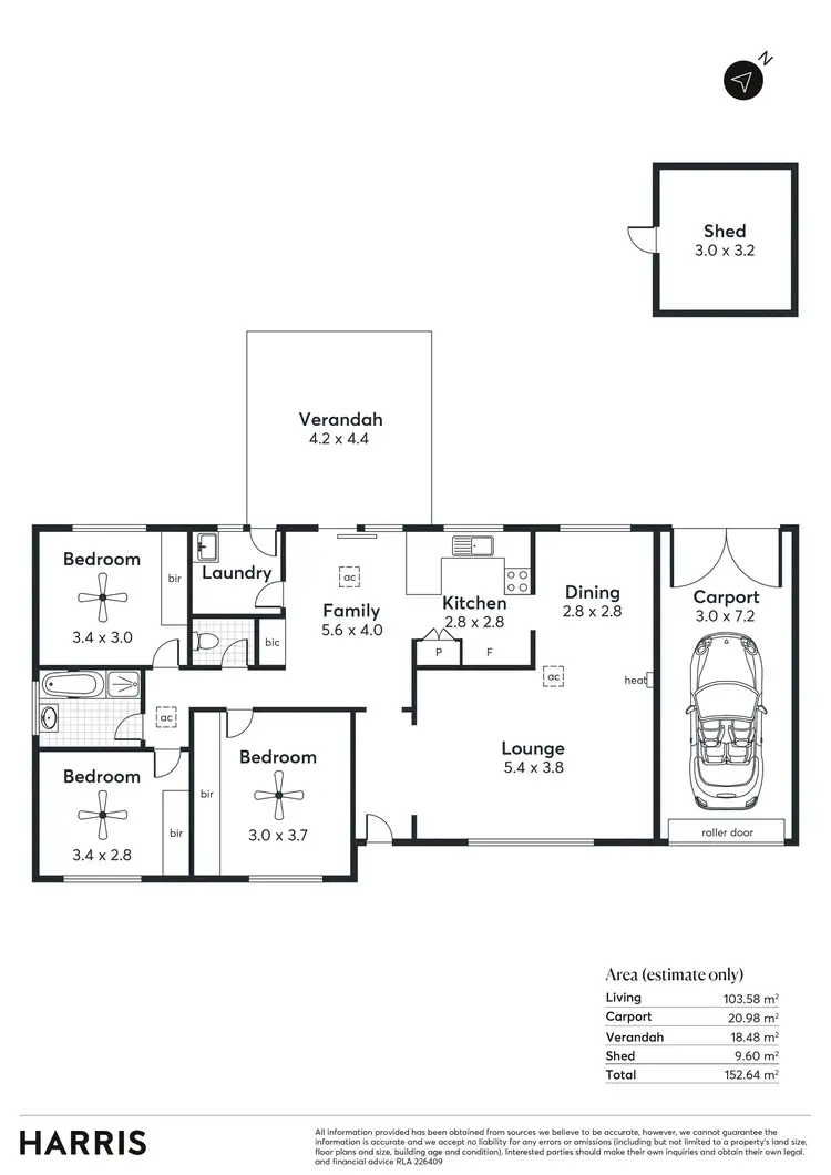 Floorplan of Homely house listing, 43 Malbeck Drive, Reynella East SA 5161