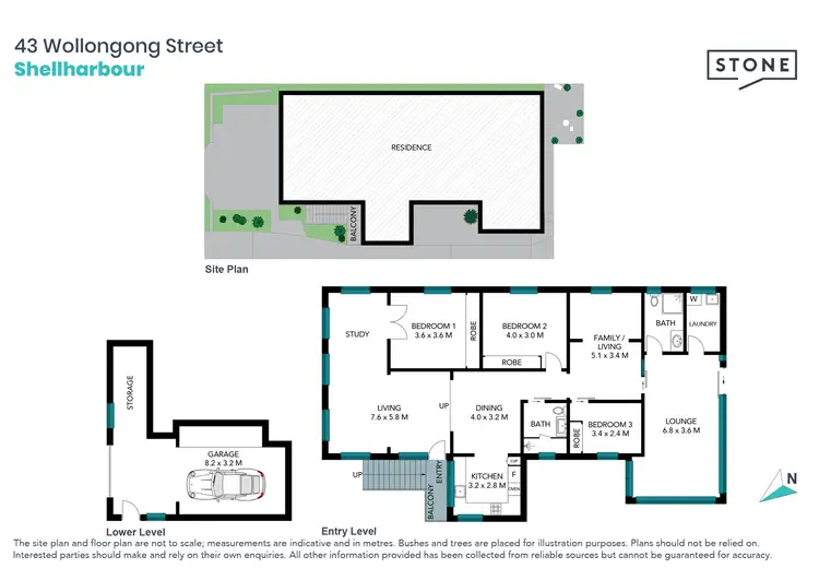 Floorplan of Homely house listing, 43 Wollongong Street, Shellharbour NSW 2529