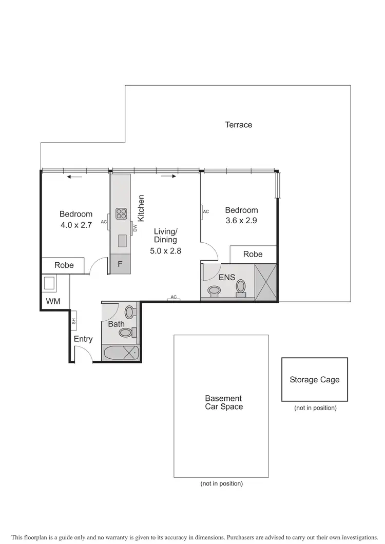 Floorplan of Homely apartment listing, 305/26-28 Broadway, Elwood VIC 3184