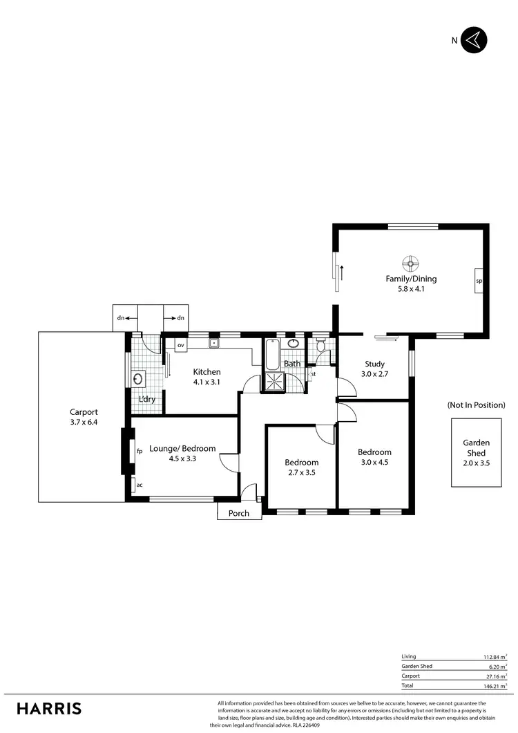 Floorplan of Homely house listing, 1 Crowder Street, Lower Mitcham SA 5062