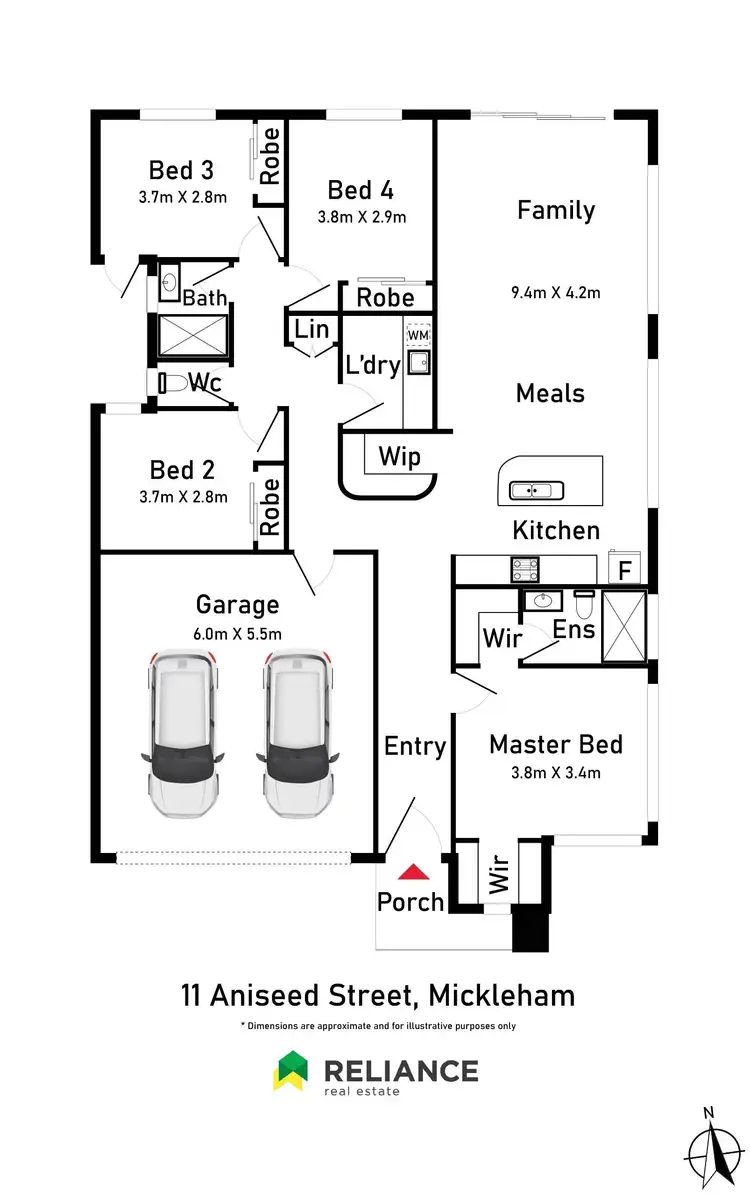 Floorplan of Homely house listing, 11 Aniseed Street, Mickleham VIC 3064